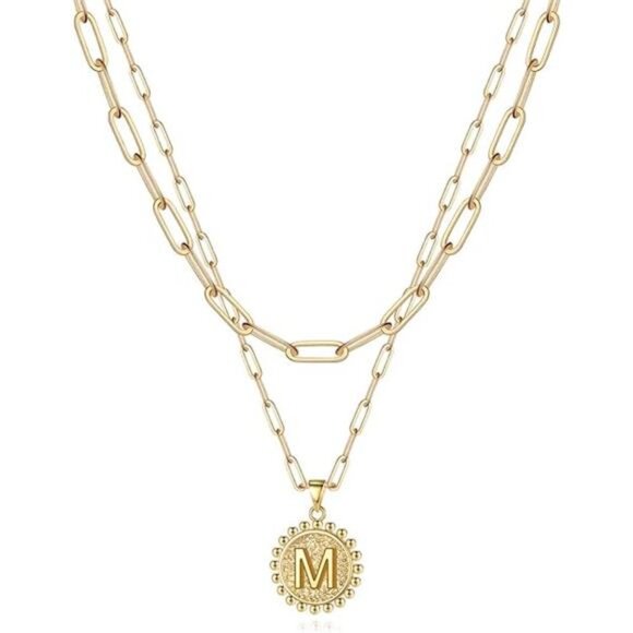 Yoosteel Gold Initial Necklaces for Women, 14K Gold Plated Dainty Layering - Picture 7 of 7